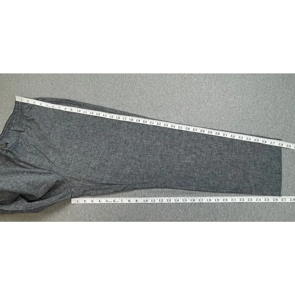 Banana Republic Pants Mens 36 x 30 Gray Linen Blend Slim Tapered Fit NWT